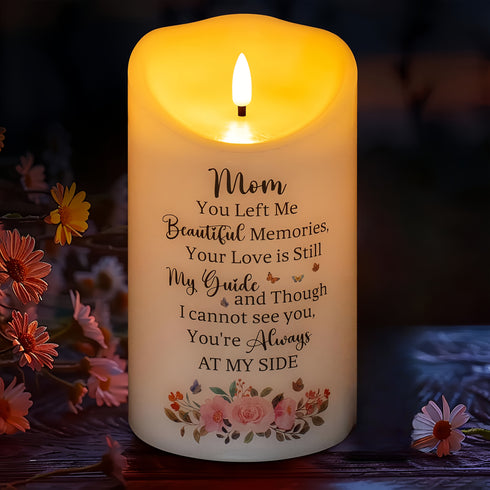 Hummingbird Flameless Memorial Candle, Real Wax LED Light